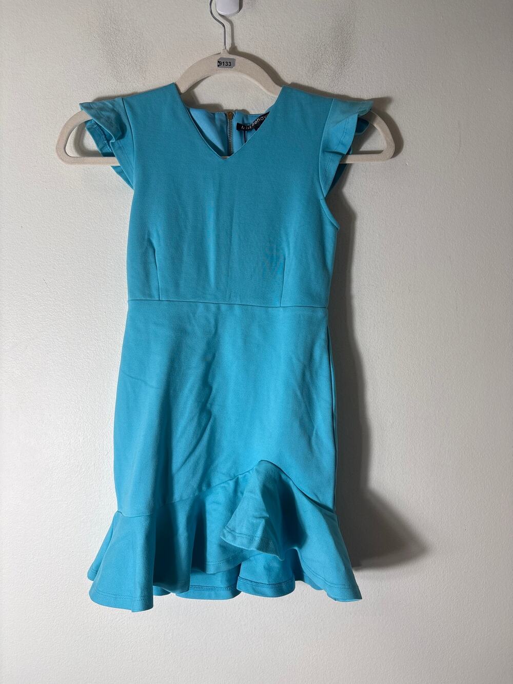 NWT Miss Behave Turquoise "Fiona" Flutter Sleeve Party Dress Sz 10